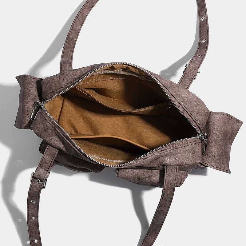 New South Korea Designer Underarm Bags for Women Handbags Purses Vintage Large Capacity Multiple Pockets Shoulder Bag