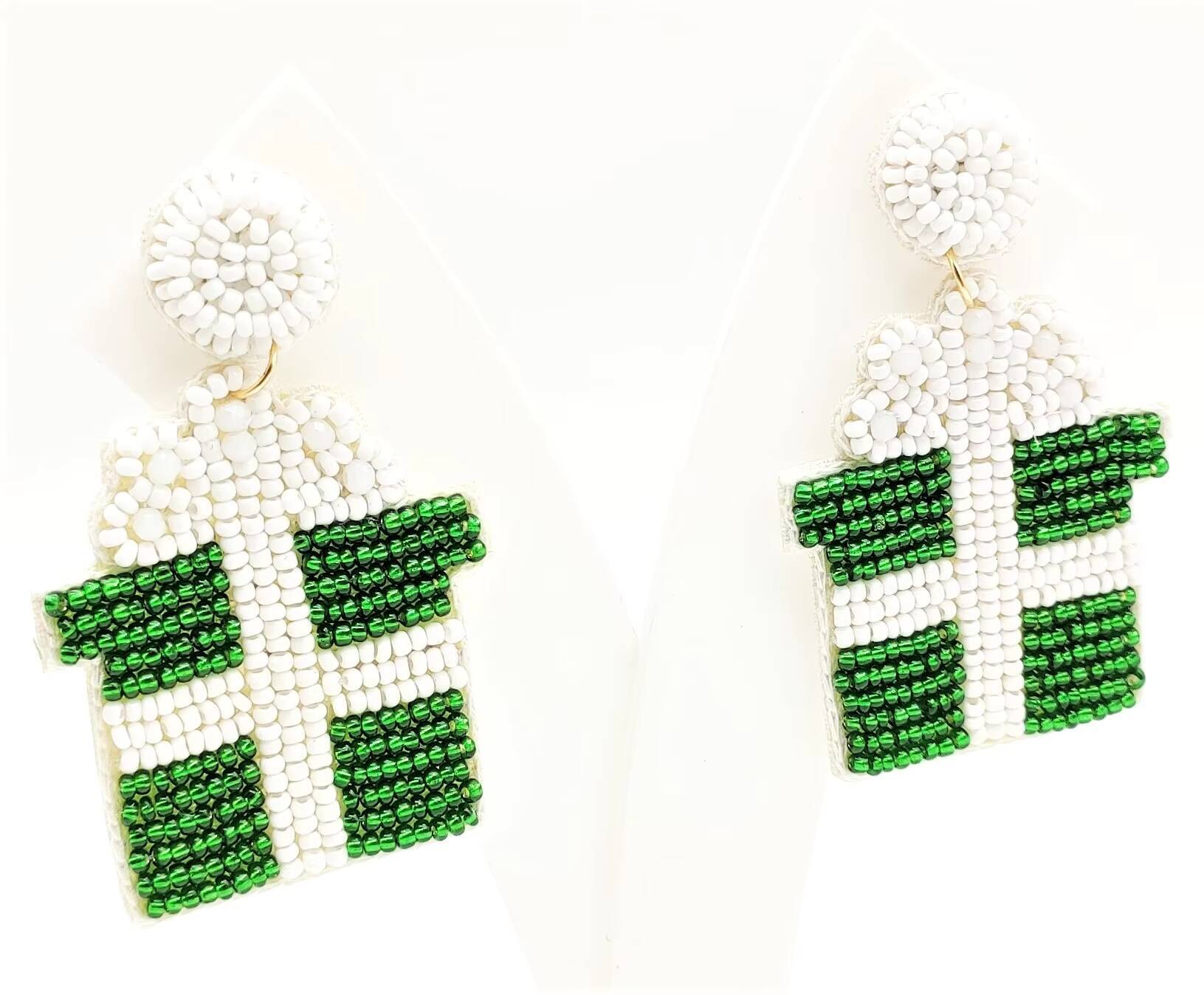 Creative Christmas Series Gold Cross-border Earrings Oil Drop Santa Claus Snowman Wedding