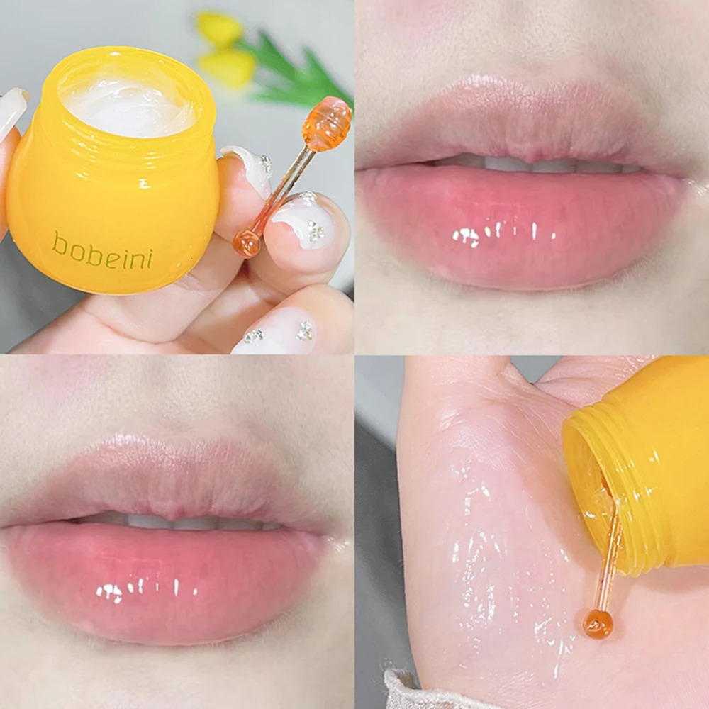 Hydrating Peach Honey Lip Mask - Long-Lasting Moisture Soothes Dry Lips Reduces Fine Lines For Women 250813
