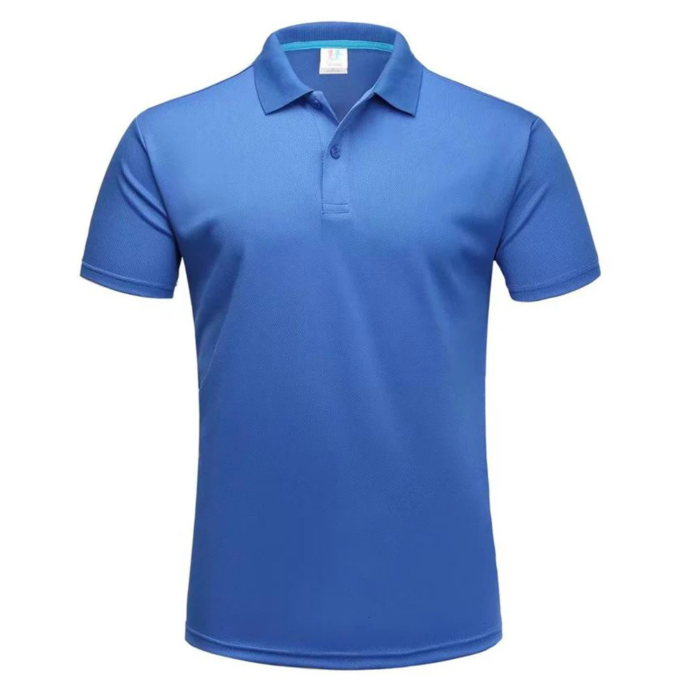 Quick Dry Breathable Golf Polo Shirt Men Summer Short Sleeve Polyester Running Collar T-shirt Sports Camisa Polo T Shirt For Men 250813