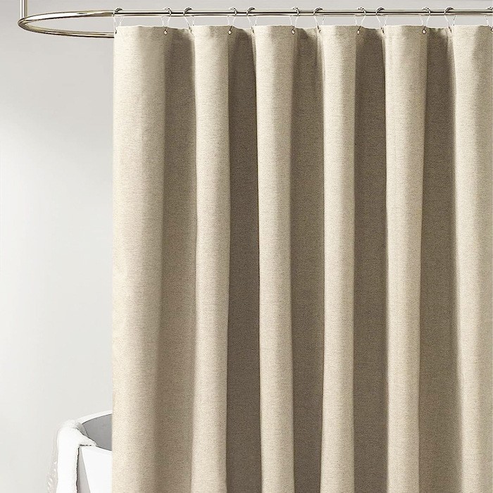 YL-36912 Manufacturer Spot Digital Printed Fabric Shower Curtain Waterproof Thickened Bathroom Partition Curtain with Hook