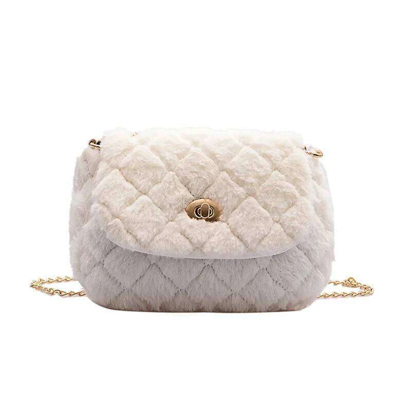 Autumn and Winter 2025 Women Small Fashion New Plush Shoulder Girl Crossbody Messenger Bag