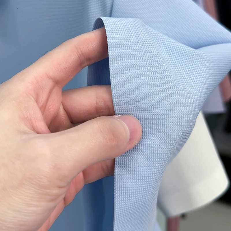 2025 Mens Sporty Polo Waffle Shirt | Moisture-Wicking Golf Tennis Top Sizes S-5XL Snap Buttons 7A Antibacterial High Quality XJ250804