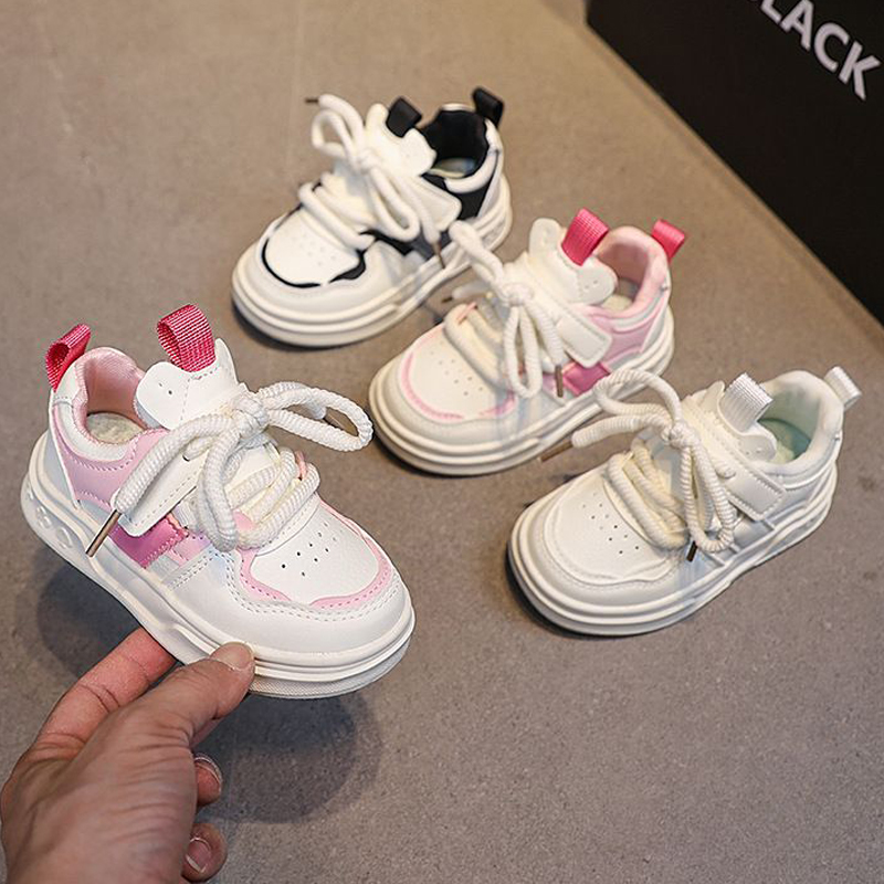 Kids Sports Shoes Hook loop Boys Girls Casual Shoes Thick Soft Sole Kidsnest 2025 New Fashion Toddler Running Shoes Comfortable Trainers Sizes US5.5C-