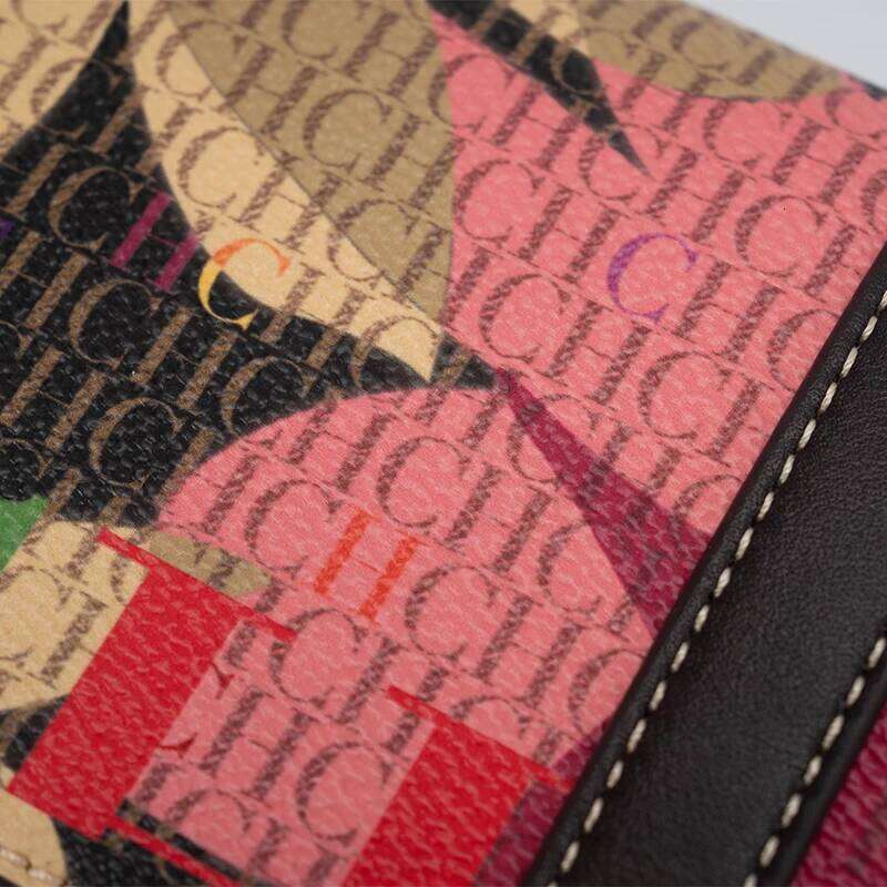 City Bag CH Chain With Floral Letter Print Lock Design High Quality PU Material Women's 2025 Designer Shoulder Bag