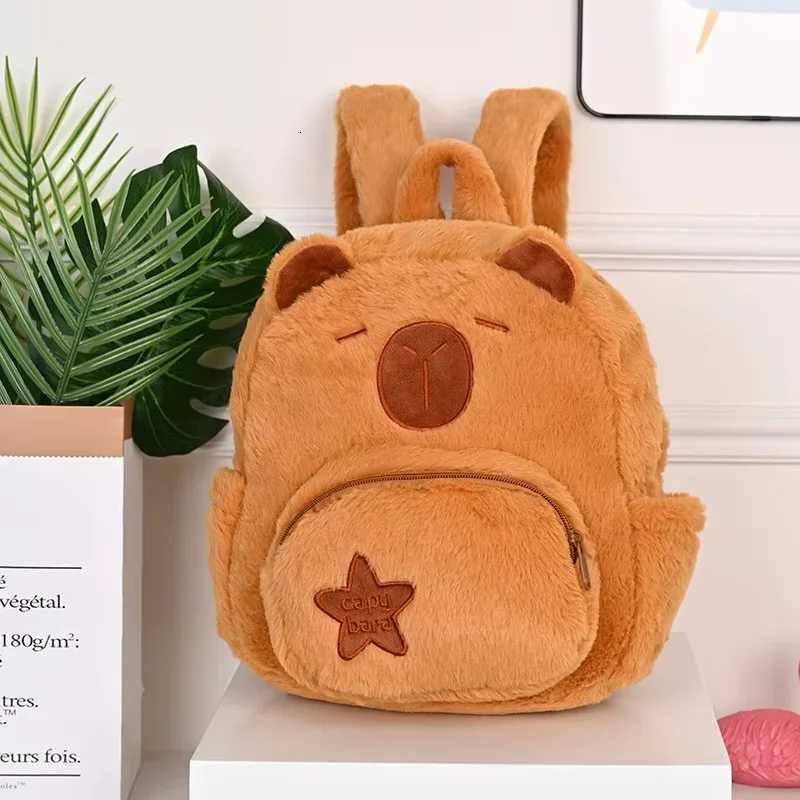 ute Soft Plush Capibara Backpack Girl Fashionable Crossbody Bag for Women Kawaii Shoulder Bag for Children Gifts for Girlfriend XJ250814