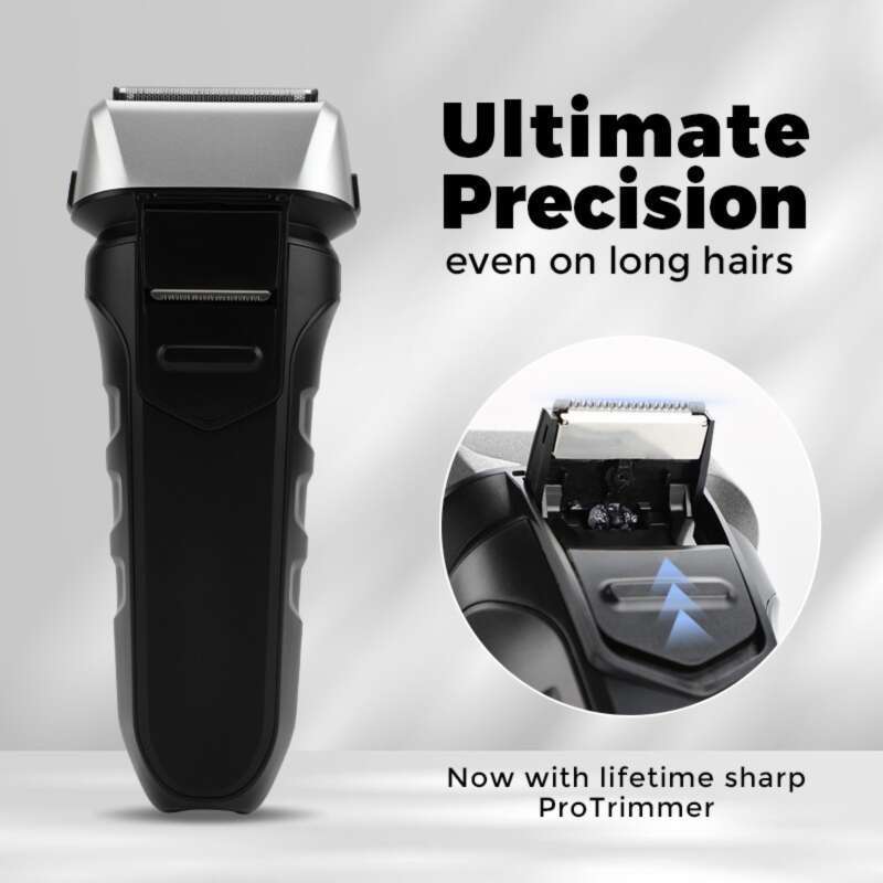 New IPX waterproof reciprocating razor with intelligent digital display electric floating aluminum foil blade