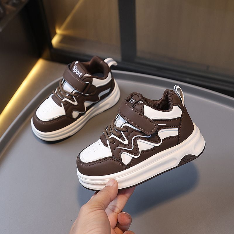 Toddler Baby Kids Fashion Design Walking Shoes Sneakers Kidsnest Non-slip Casual Shoes Boys Girls Outdoor Board Shoes Size 21 - 32 K0624