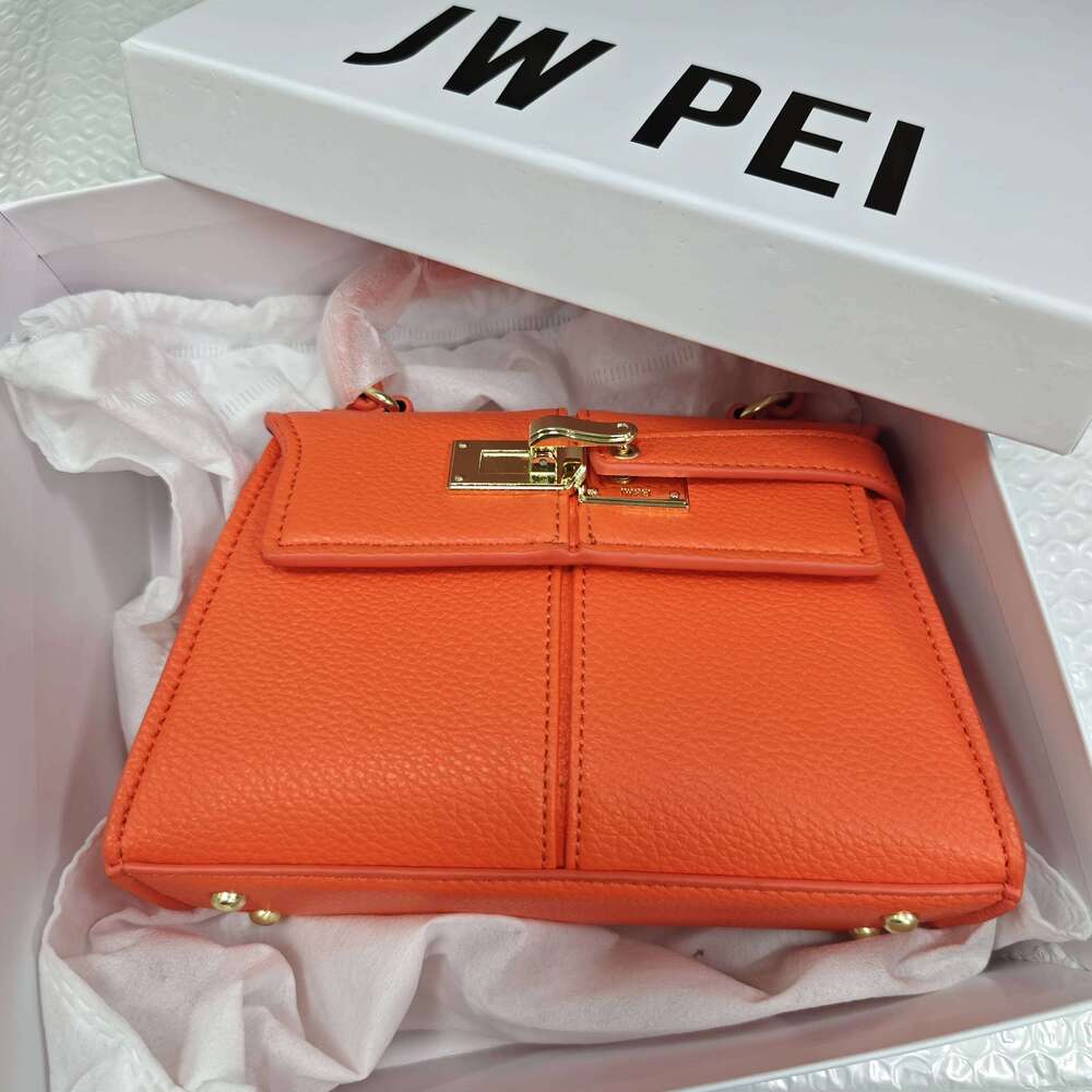 Designer Luxury New Orange Color JW PEI Women S Handbag Elise Designer Fashion Tote Small Square Crossbody Premium Bag