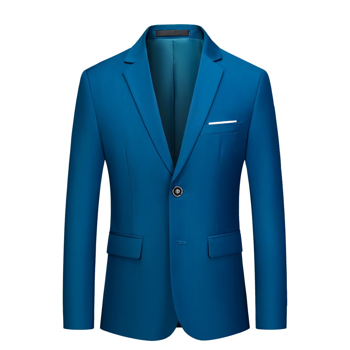 T1437 men's suit with good texture, three-dimensional, iron-free, crisp, thick, two-button small suit for business casual wear