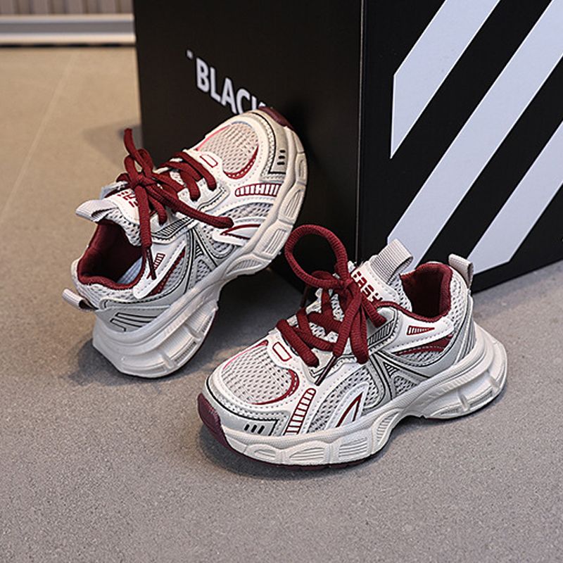 Toddler Sports Shoes Mesh Breathable Boys Girls Running Shoes Kidsnest Hook & loop 2025 New Fashion Kids Sneakers Thick Soft Sole Trendy Sizes US5.5C-