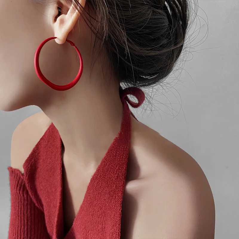 5cm Round Circle Hoop Earrings for Women Big Geometry Dangle Earrings Colorful Punk Loop Jewelry Party Accessories XJ250814