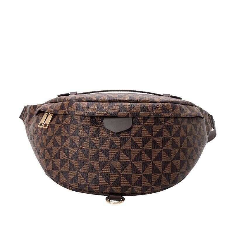 Light waist pack women's new fashion large capacity printed crossbody chest bag