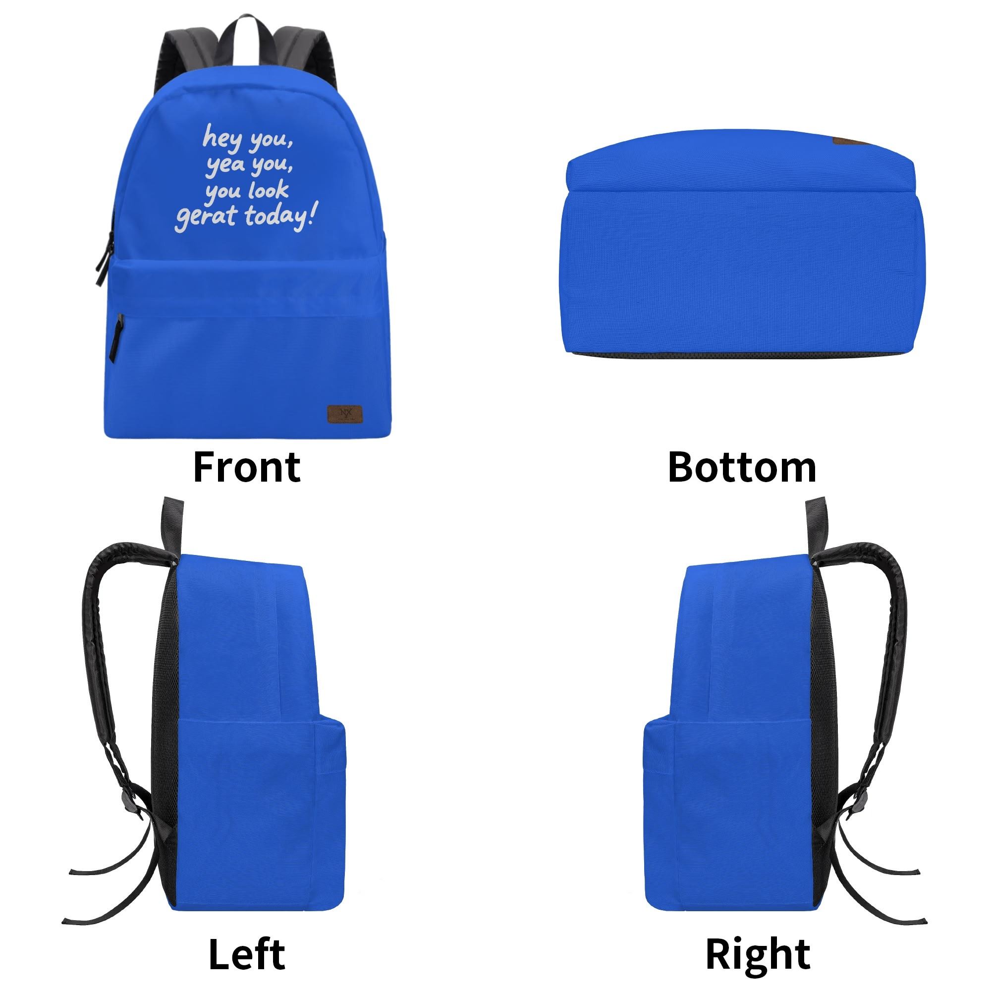 NXY high quality backpack luxury bag Women solid color backpacks designer bookbags back packs womens fashion all-match Large blue letters schoolbag