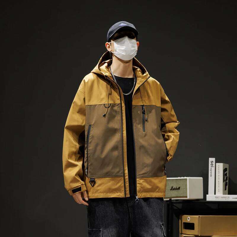 Men Jackets New Spring Autumn Fashion Ing Color Casual Trend Outdoor Windproof Waterproof Coats Hooded High Quality Tops