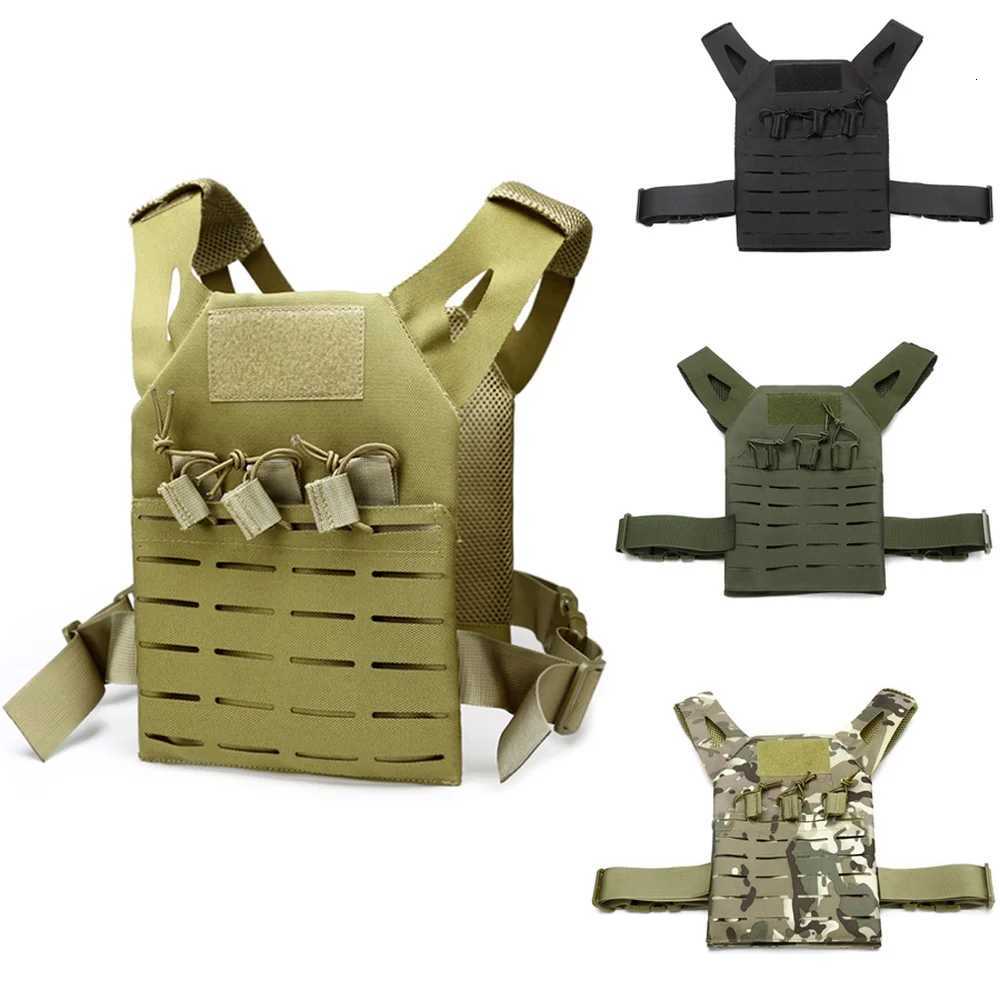 Military Tactical Combat Paintball Airsoft Mol Hunting Training Vest for Kids Outdoor Hunting Fishing Waistcoat CS Vest Y250814