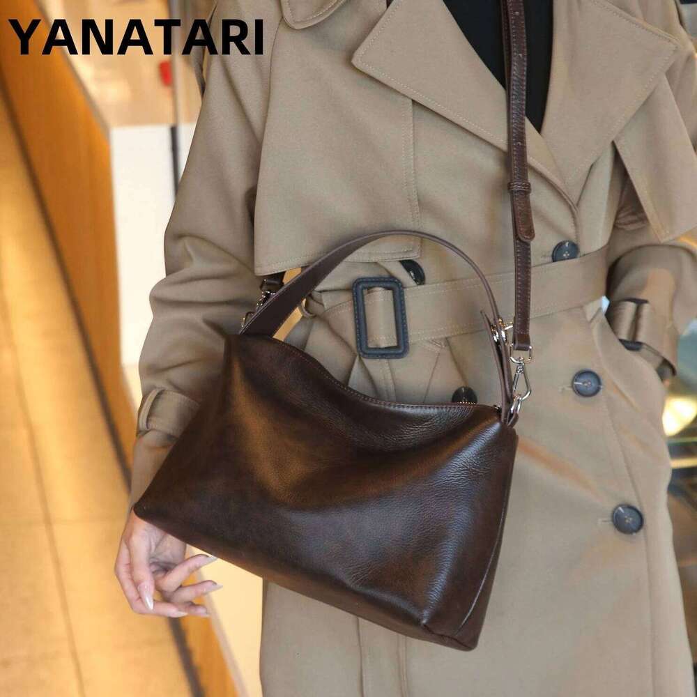 YANATARI handbags female crossbody soft shoulder bag women bags new fashion 2025 genuine cowhide leather