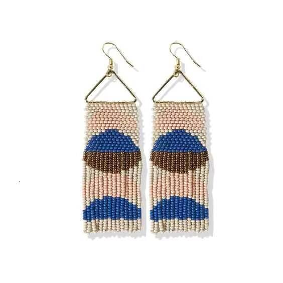 Evening Handmade Women's Seed Bead Unique Jewelry Fashion Earrings