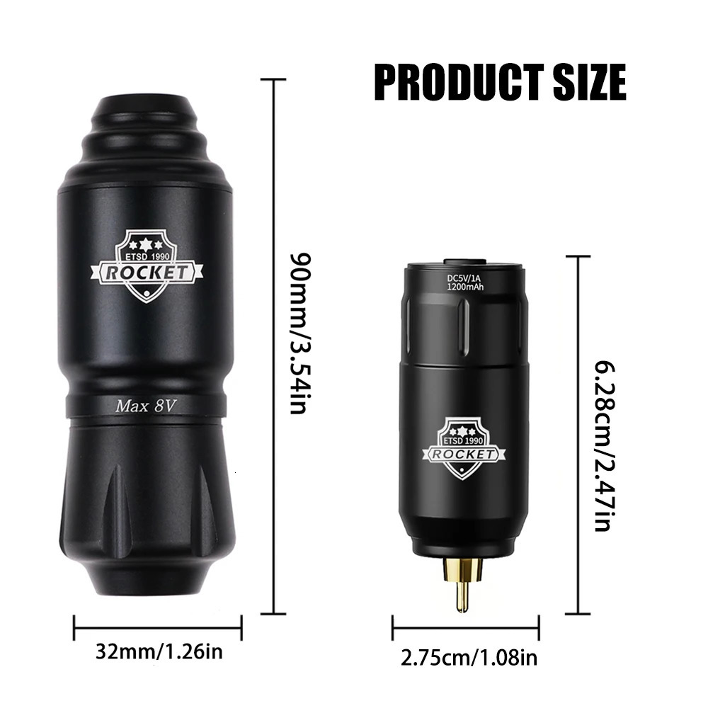 Tattoo Gun Kit Wireless Machine Complete 10000RPM Pen Rechargeable Cordless Power Supply 250809