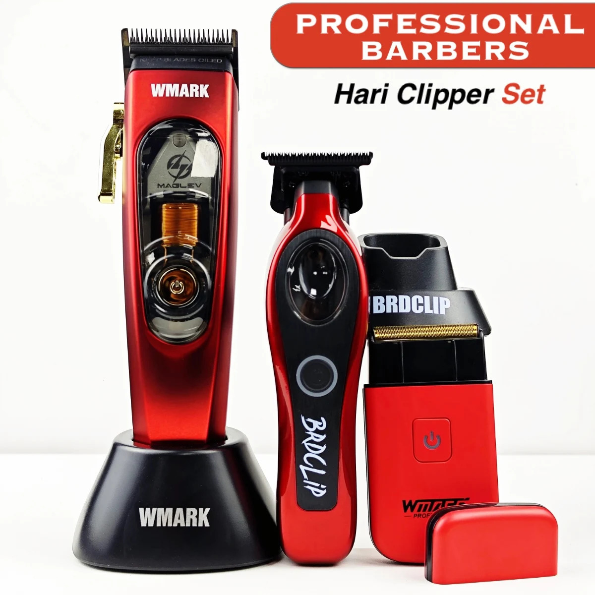 WMARK Professional Electric Hair Clipper NG-9004 BRDCLIP M3T Hair Trimmer Electric Shaver NG-7901 Barber Shop DLC Blade Machine 250813