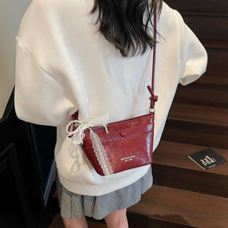 Korean 2025 New Style Small for Women, Niche Solid Color Lightweight Crossbody Bucket Bag, Versatile Bag Women, ,
