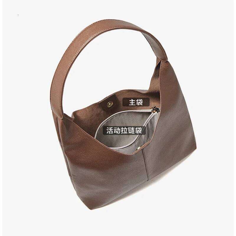 Designer Bags Ladies Durable Cow Leather Bag Women Natural Cowhide Retro Shoulder Bags Female Casual Design Commuting Handbags For Lady Luxury Bag