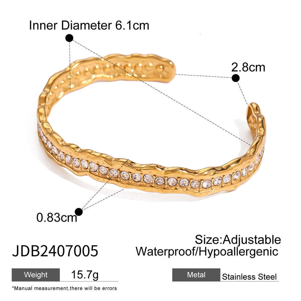 Stainless Open High-End Ins Designer Titanium Jewelry Steel for Women Non-Fad Bracelet