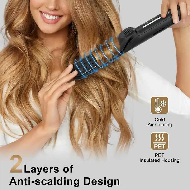 Multi Hair Straightener Cool Airflow Styler Air Professional Ceramic Tourmaline PTC Fast Heating 2 in 1 Hair Straightener W250814