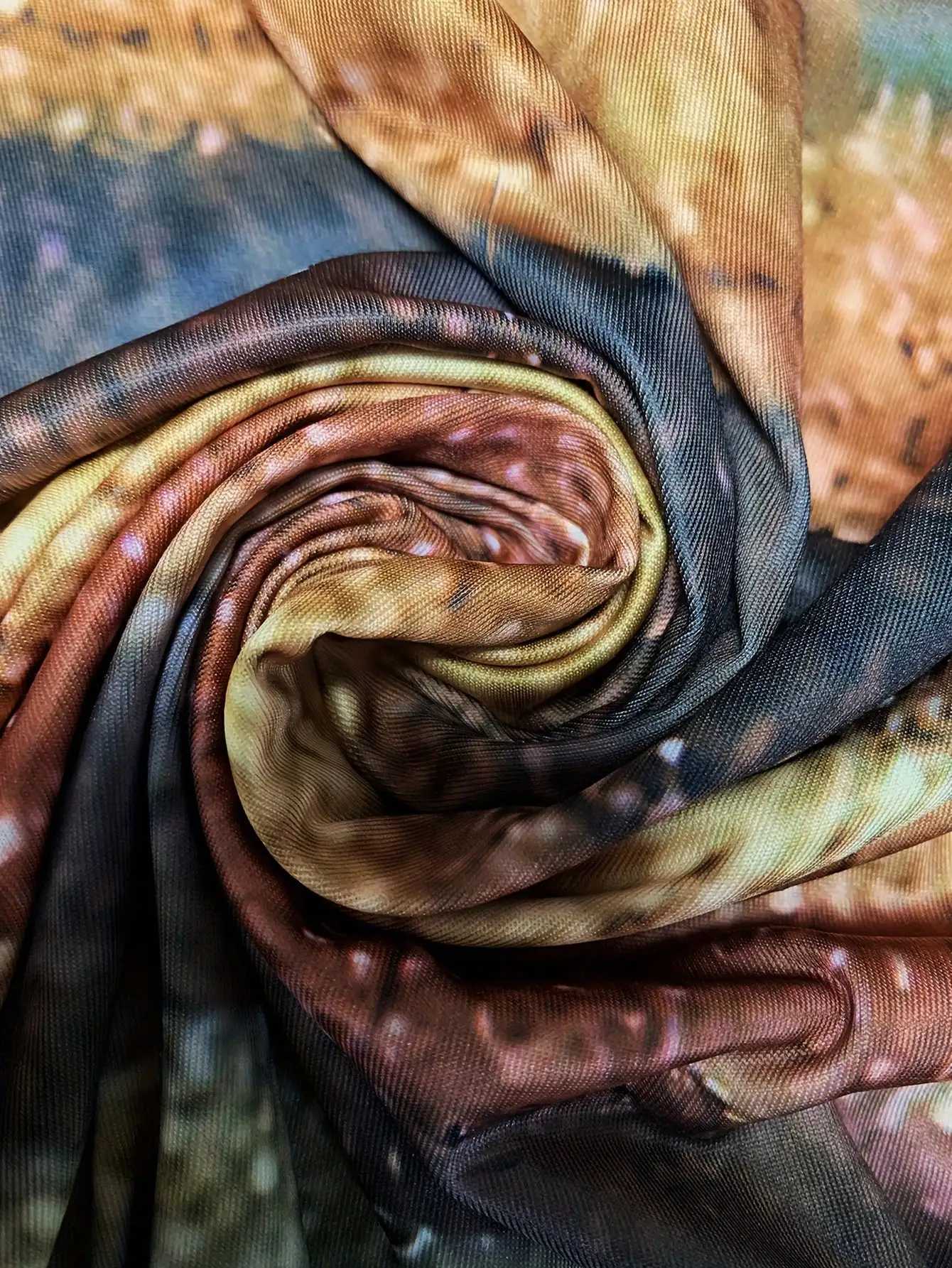 Spring New Arrival Geometric Pattern Long Sleeve Dress For Women XJ250814