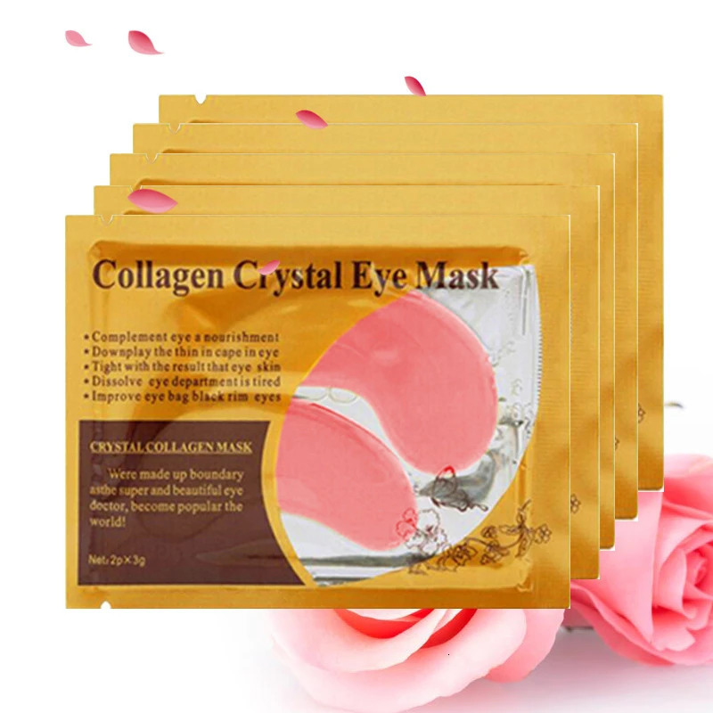 40pcs=20pairs Gold Collagen Crystal Eye Mask dark circles under the eyes Eye Patches Eyes Skin Care 250813