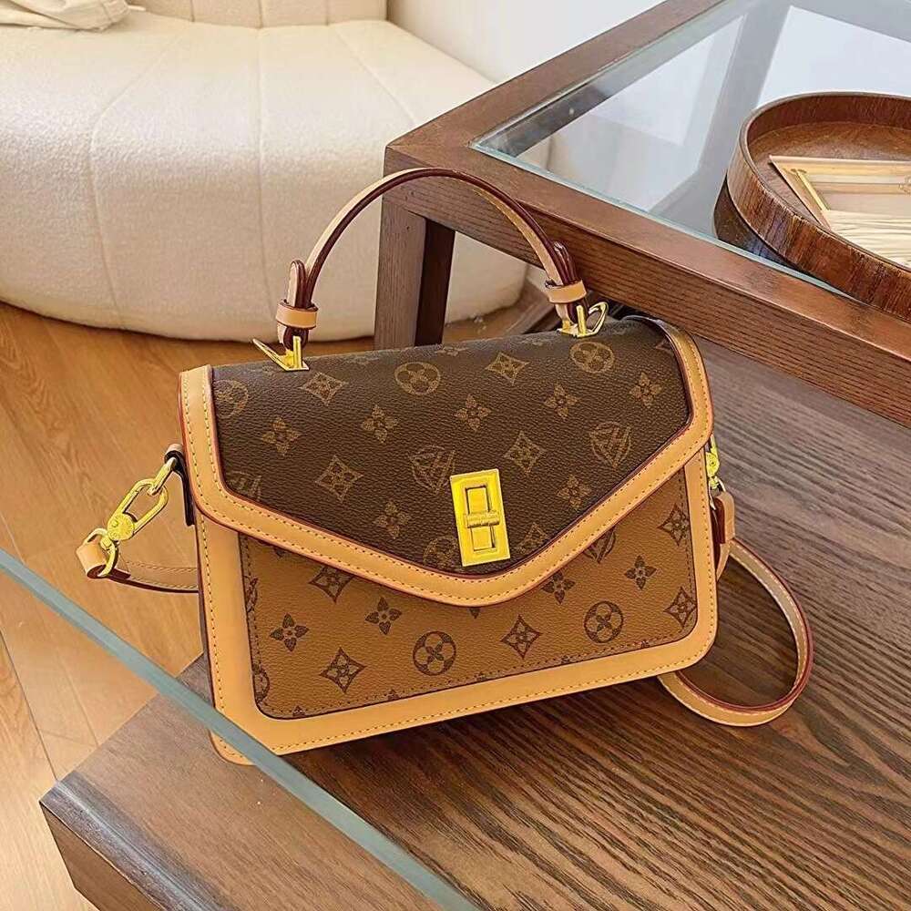 DHessentials Luxury Monogram Kelly Bag - Stylish Crossbody Shoulder Bag for Women, Fashionable PVC Handbag (3 Color Options)
