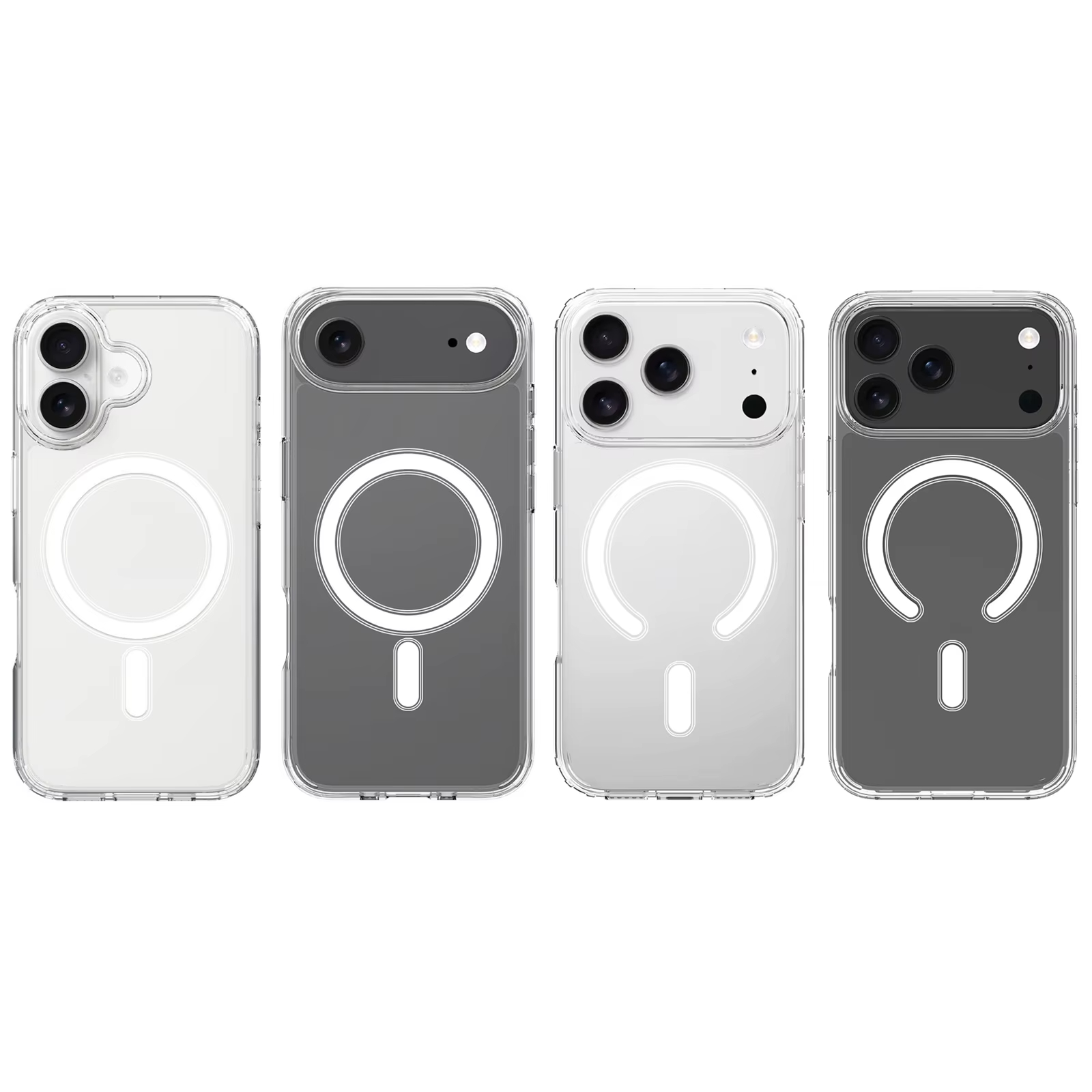 For iPhone 17 Pro Magnetic Transparent Phone Case Hard Cover TPU Shockproof Cellphone cover for iPhone 17 Pro