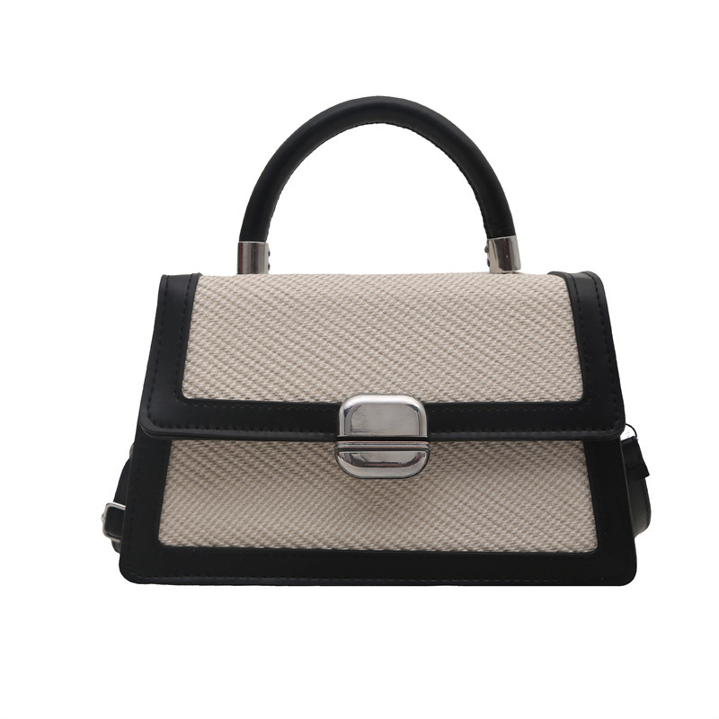 Luxury Brand Designer Bag Style Fashion Color-Block Handbag For Women 2025 Spring New Single Shoulder Bag High-End Crossbody Small Square Bag