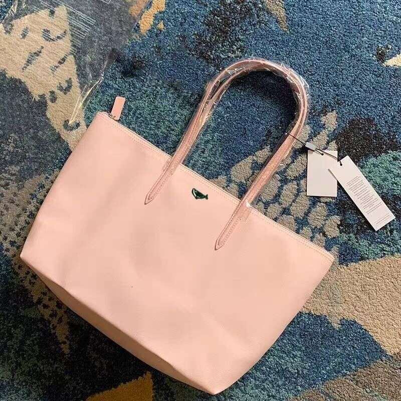 Horizontal French Crocodile Women's Shopping Large Capacity Shoulder Handbag Dumpling Waterproof Tote Mommy Bag