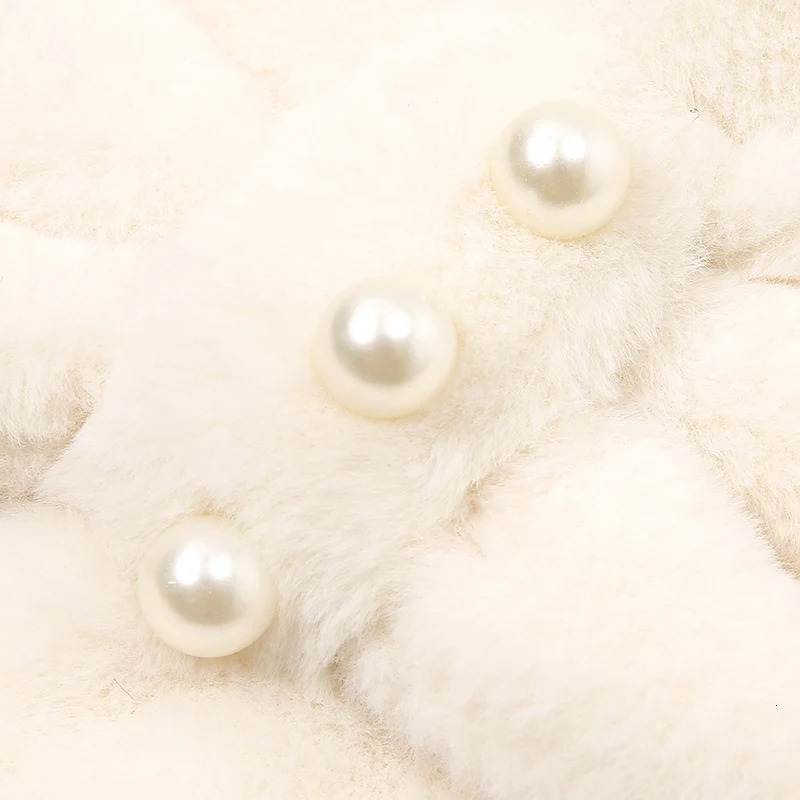 Faux Rabbit Fur Scarf Winter Warm Neckerchief Women Pearl Solid Color Neck Muffler Ladies Thick Scarves 250808