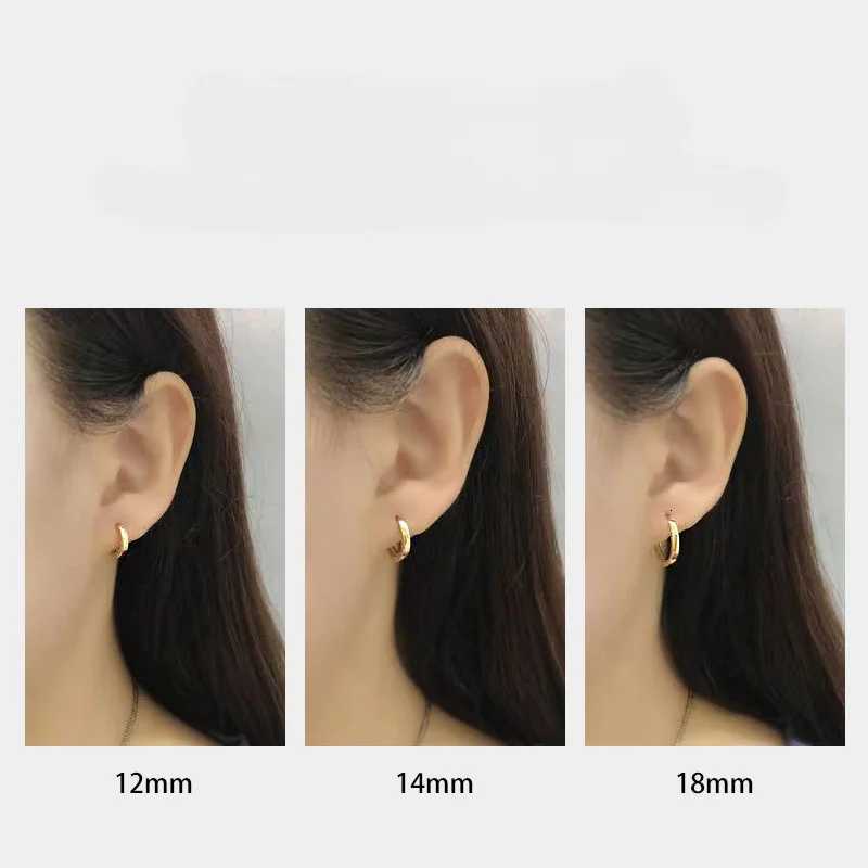 925 Sterling Silver Geometry Hoop Earrings for Women Fashion Silver Jewelry Gifts Trend XJ250814