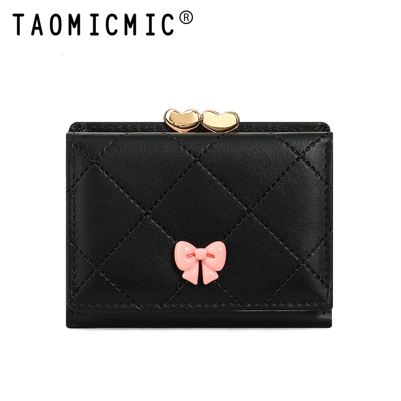 Luxury Brand Designer Bag New Japanese Style Short Women's Wallet High-End Bowknot 70% Off Clip Card Holder Wallet Wholesale