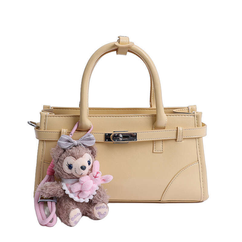 Korean 2025 New Style Solid Color Casual Shoulder Crossbody Bag in Niche Fashion Oil Wax Leather Handbag