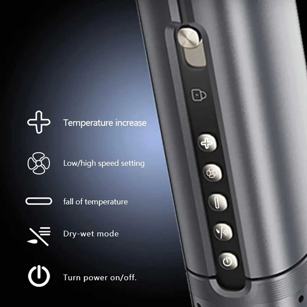 Kemei Hair Straightener Flat Iron for Thick Naturally Curly Hair Wet to Dry Straightening with Air Dries and Straightens Hair W250814