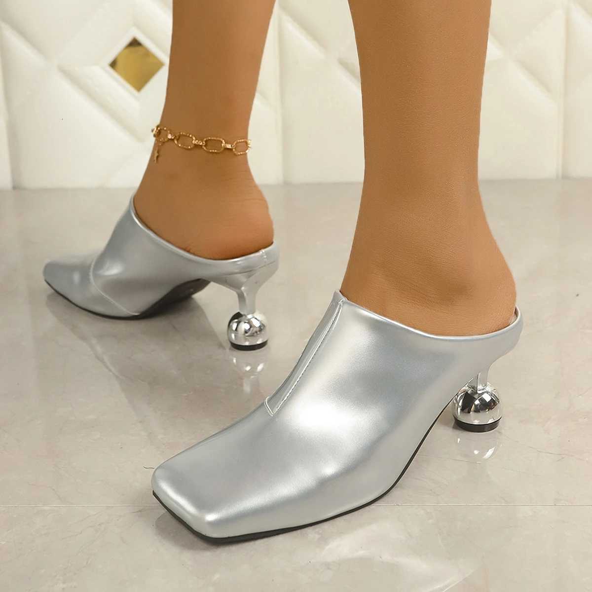 Women Sandals New Designer Fashion Sandals Wedges High Heels Slippers Shallow Pointed Toe Party Ladies Shoes Womens Sandals W250814