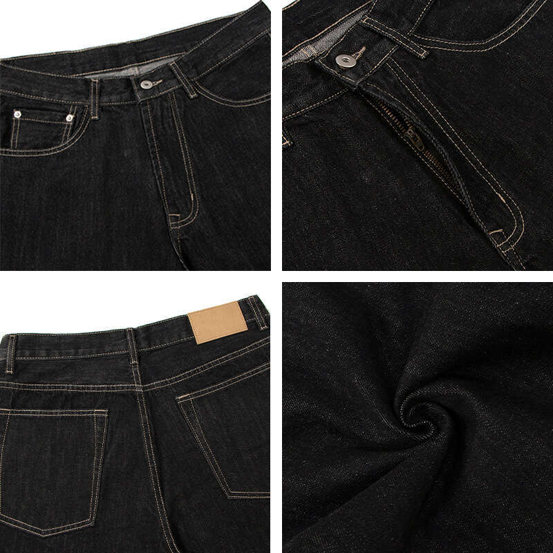 American Style Jeans Trendy Loose Wide-Leg Casual Pants B5