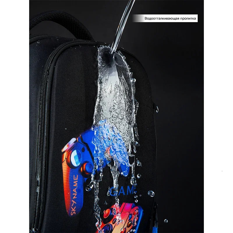 Skyname Orthopedic School Bag for Boys 3D Cartoon Backpacks Students USB Charging Multifunctional Bagpack Bookbag Mochilas 250813