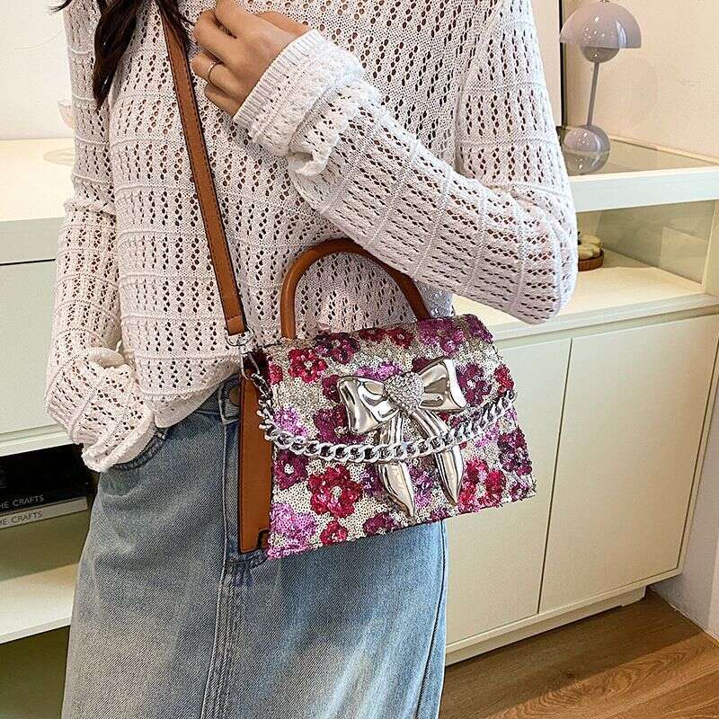 Women's 2024 European and American fashion portable crossbody shoulder tote bag