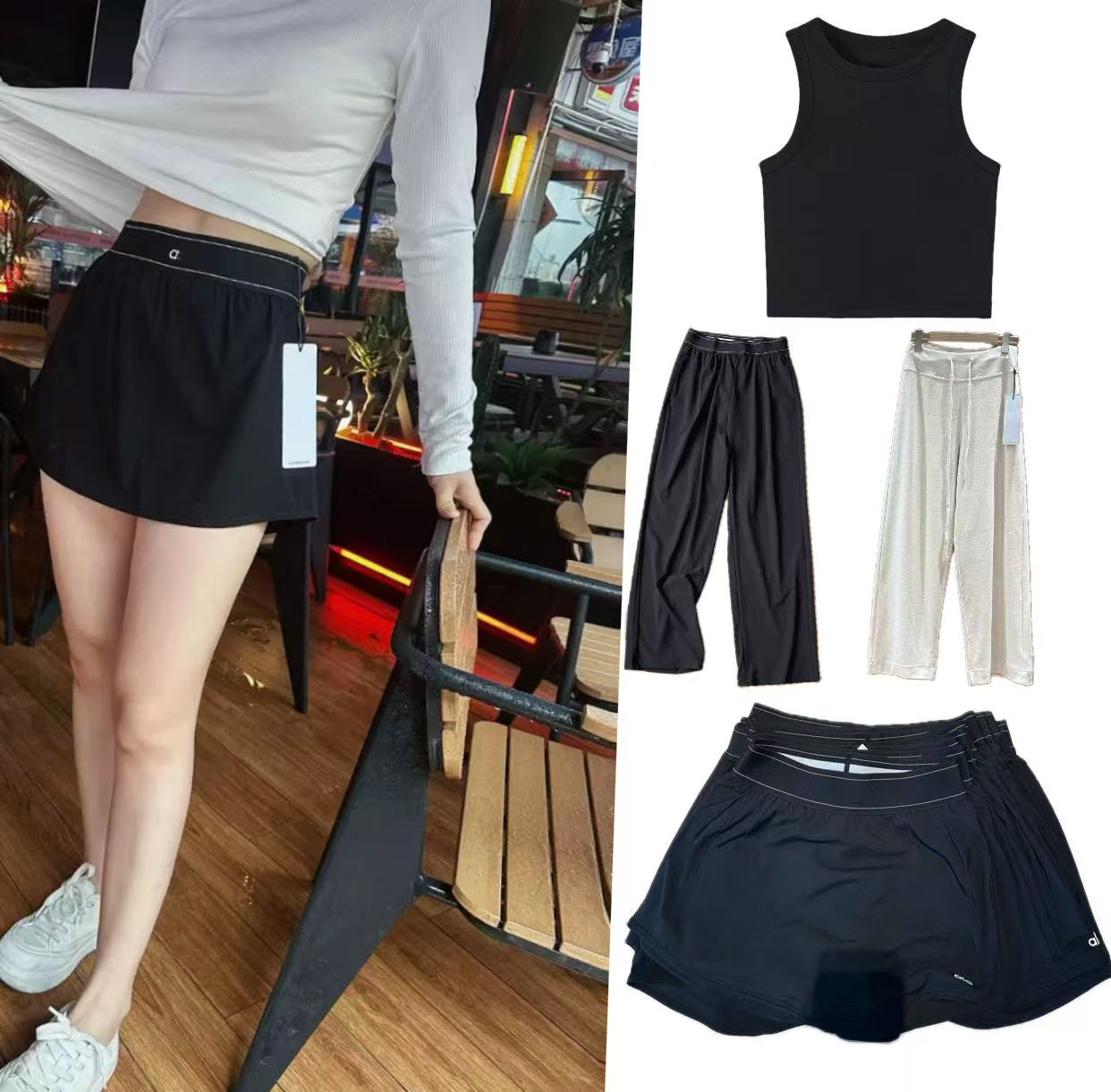 5A New Yoga SKIRT Comfortable Nude Anti glare Tennis Skirt Quick Dry Breathable Yoga Skirt Loose Casual Sports Skirt