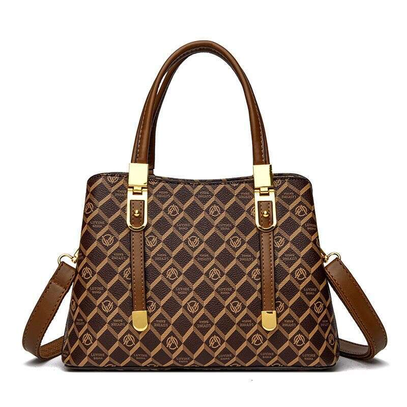 Handbag New Women's Shoulder Simple Atmosphere French High-end Middle-aged Mom Crossbody Bag