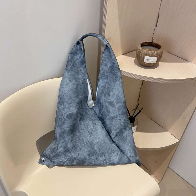 New Korean Style Lazy Underarm for Bags Designer Women Women, Casual Soft Leather Large Capacity Shoulder Bag, Trendy Niche Handheld Shopping Bag