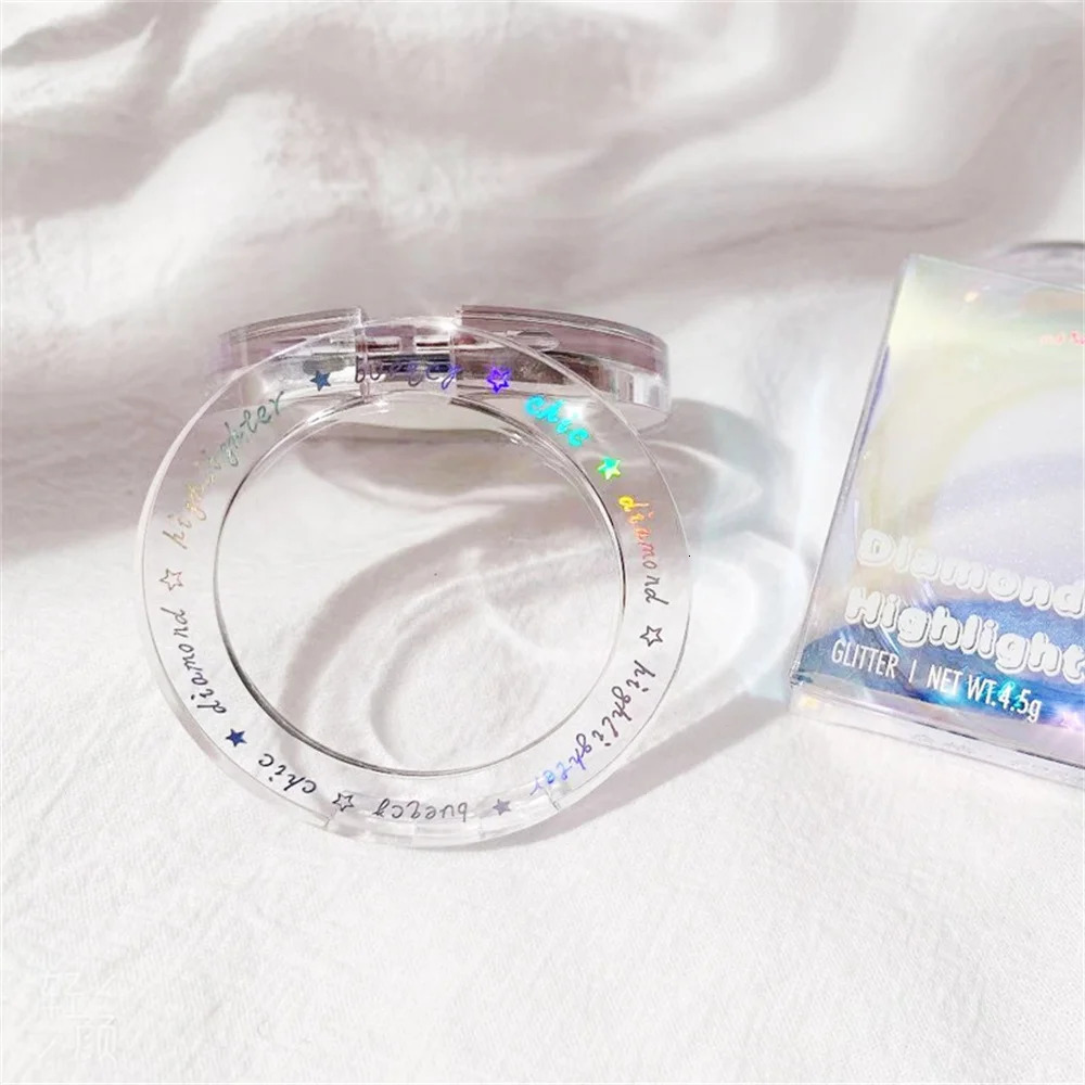 3 Colors Shimmer Glitter Highlighter Powder Palette Body Face Contour High Gloss Powder Waterproof Lasting Makeup Tool 250813