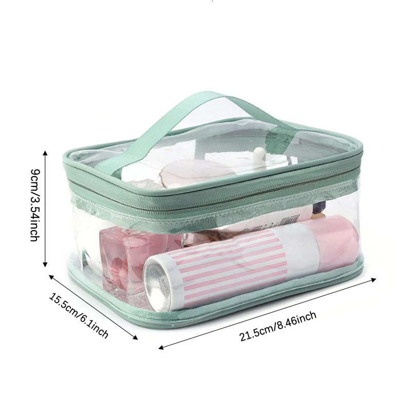 ThickeningClear Makeup Bag Large Waterproof Cosmetic Bag Portable and Transparent Travel Case for Women 250812