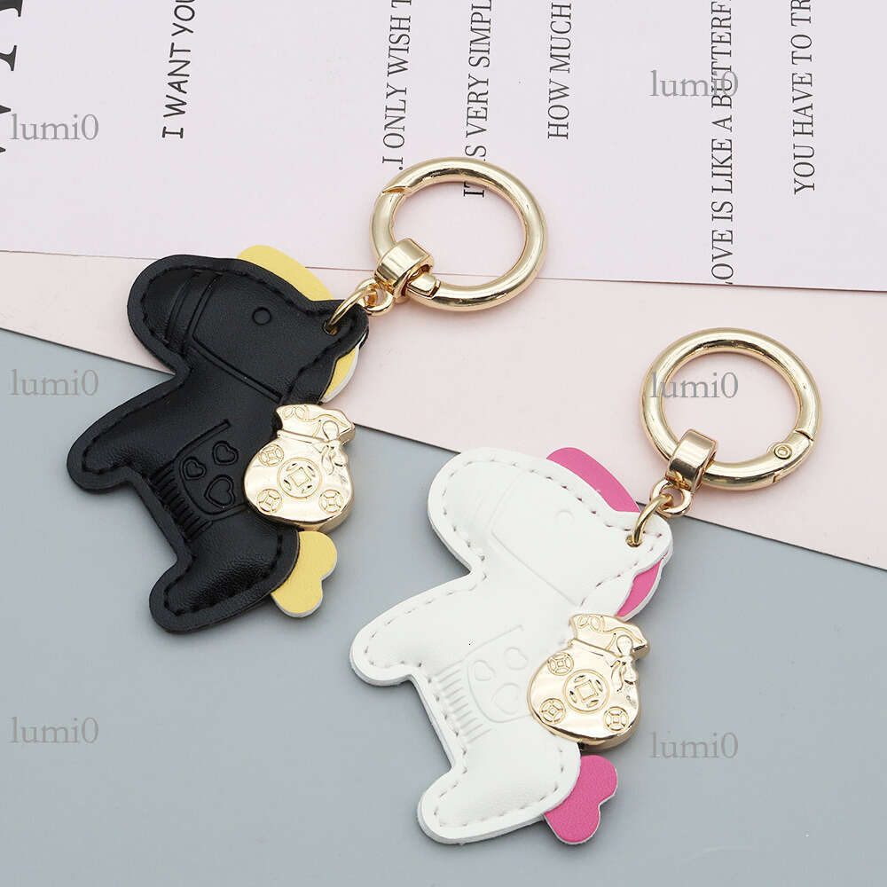 Get Rich Quickly Cute Cartoon Pony Bag Charm for Men and Women Couple Pendant Car Keychain Ring