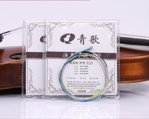 C13 violin strings, nylon strings, violin string sleeves, violin string accessories